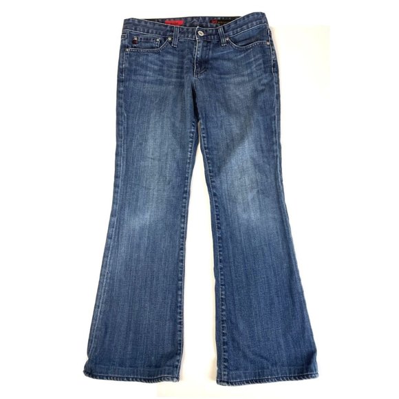 Womens AG ADRIANO GOLDSCHMIED The Club Blue Jean Flare Stretch 29R (30x28) - Picture 1 of 16